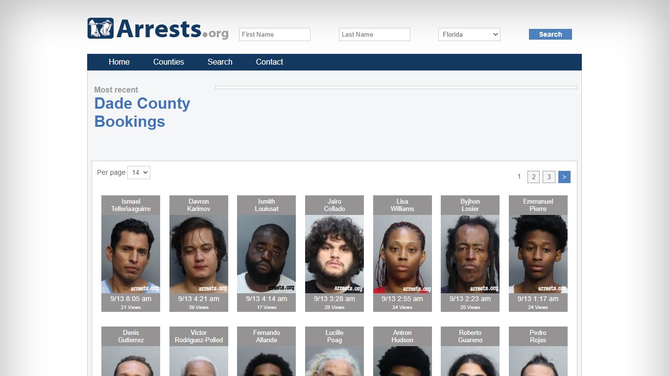 Dade County Arrests and Inmate Search